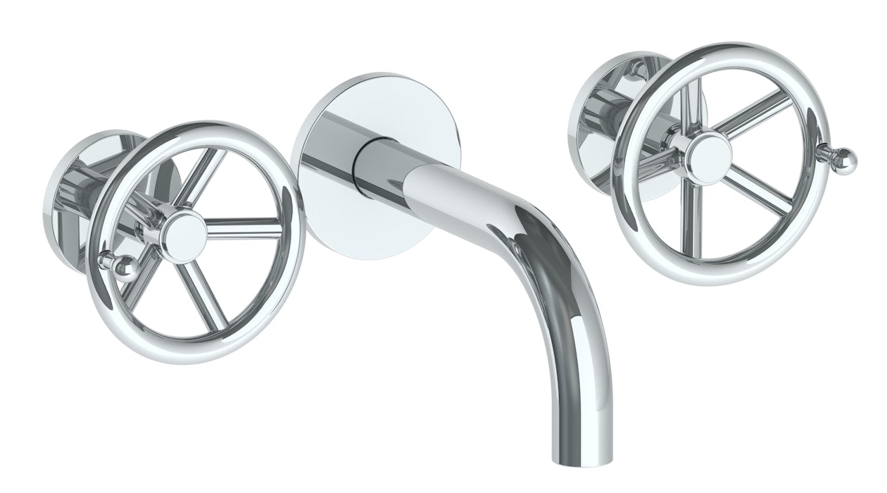 WATERMARK Brooklyn 31 Wall Mounted 3 Hole Lavatory Set with 6" Spout 31-2.2S-BKA1 (ON SALE)