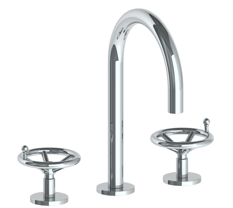 WATERMARK Brooklyn 31 Deck Mounted 3 Hole Gooseneck Lavatory Set 31-2G-BKA1 (ON SALE)