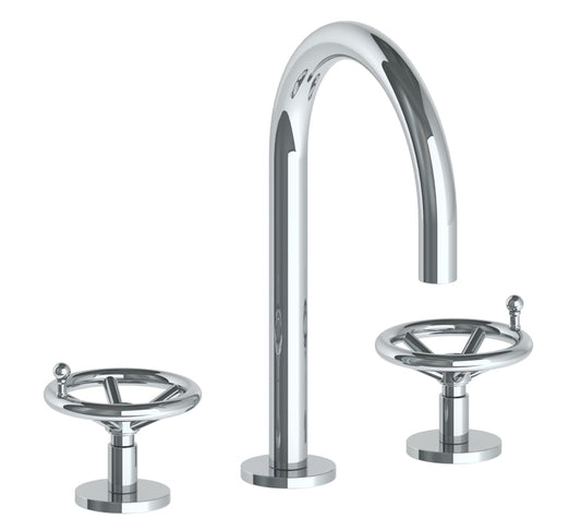 WATERMARK Brooklyn 31 Deck Mounted 3 Hole Gooseneck Lavatory Set 31-2G-BKA1 (ON SALE)