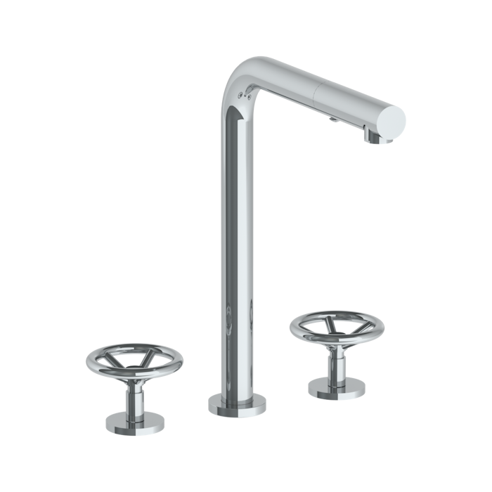 WATERMARK Brooklyn 31 3 Hole Kitchen Faucet with Pull Out Spray 31-7P1-BK (ON SALE)