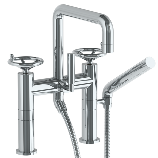 WATERMARK Brooklyn 31 Deck Mounted Exposed Square Bath Set with Hand Shower 31-8.26.2-BKA1 (ON SALE)