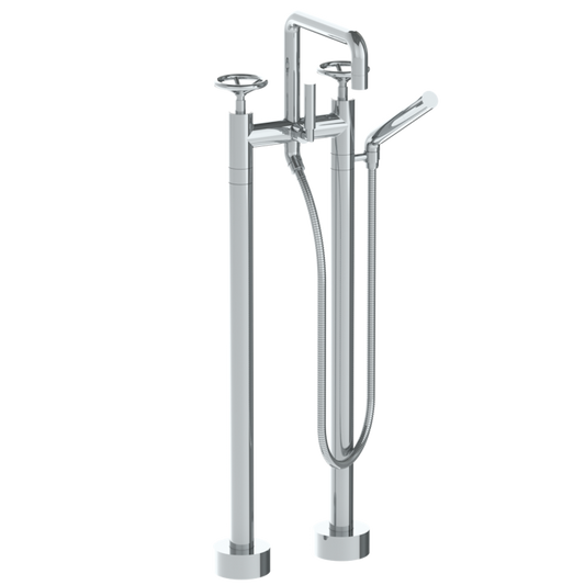 WATERMARK Brooklyn 31 Floor Standing Square Bath Set with Slim Hand Shower 31-8.26.3-BK (ON SALE)