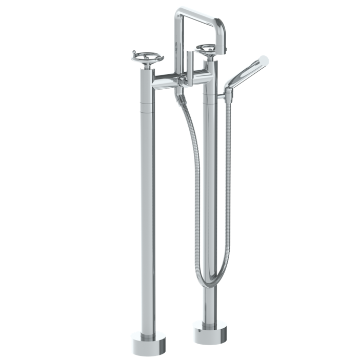 WATERMARK Brooklyn 31 Floor Standing Square Bath Set with Slim Hand Shower 31-8.26.3-BKA1 (ON SALE)