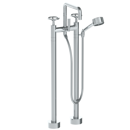 WATERMARK Brooklyn 31 Floor Standing Square Bath Set with Volume Hand Shower 31-8.26.3V-BK (ON SALE)