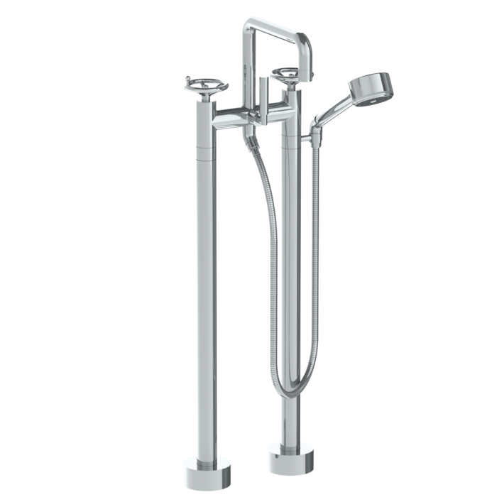 WATERMARK Brooklyn 31 Floor Standing Square Bath Set with Volume Hand Shower 31-8.26.3V-BKA1 (ON SALE)