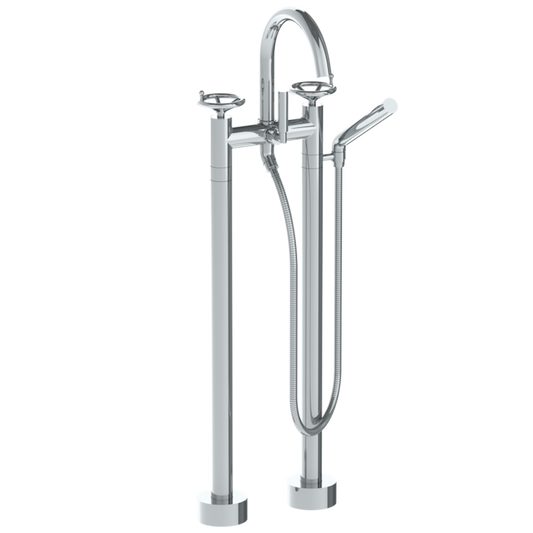 WATERMARK Brooklyn 31 Floor Standing Gooseneck Bath Set with Slim Hand Shower 31-8.3-BKA1 (ON SALE)