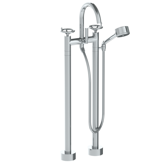 WATERMARK Brooklyn 31 Floor Standing Gooseneck Bath Set with Volume Hand Shower 31-8.3V-BKA1 (ON SALE)