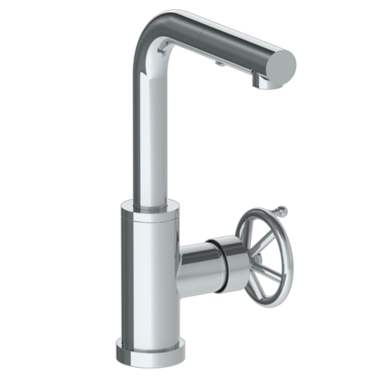 WATERMARK Brooklyn 31 Deck Mounted 1 Hole Square Top Prep Faucet with Pull Out Spray 31-9.3P1-BKA1 (ON SALE)