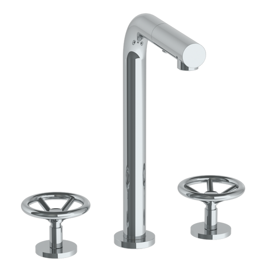 WATERMARK Brooklyn 31 Deck Mounted 3 Hole Square Top Prep Faucet with Pull Out Spray 31-9P3-BK (ON SALE)