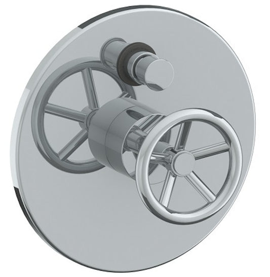 WATERMARK Brooklyn 31 Wall Mounted Pressure Balance Shower Trim with Diverter, 7" dia. 31-P90-BK (ON SALE)