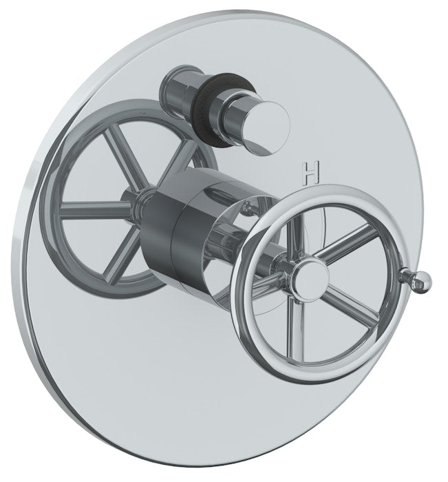 WATERMARK Brooklyn 31 Wall Mounted Pressure Balance Shower Trim with Diverter, 7" dia. 31-P90-BKA1 (ON SALE)