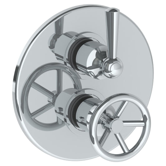 WATERMARK Brooklyn 31 Wall Mounted Thermostatic Shower Trim with built-in control, 7 1/2" dia. 31-T20-BK (ON SALE)