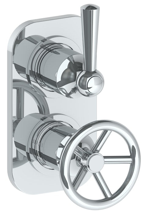 WATERMARK Brooklyn 31 Wall Mounted Mini Thermostatic Shower Trim with built-in control, 3 1/2" 31-T25-BK (ON SALE)