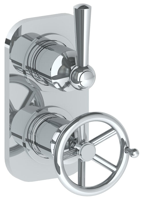 WATERMARK Brooklyn 31 Wall Mounted Mini Thermostatic Shower Trim with built-in control, 3 1/2" 31-T25-BKA1 (ON SALE)