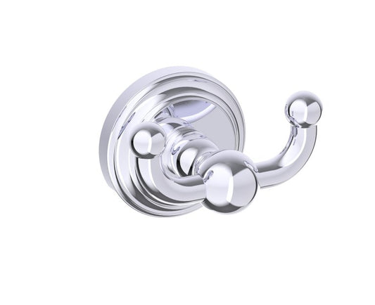 Kartners Florence Double Prong Robe Hook (Solid Back) (PLEASE CALL US FOR SPECIAL PRICING)