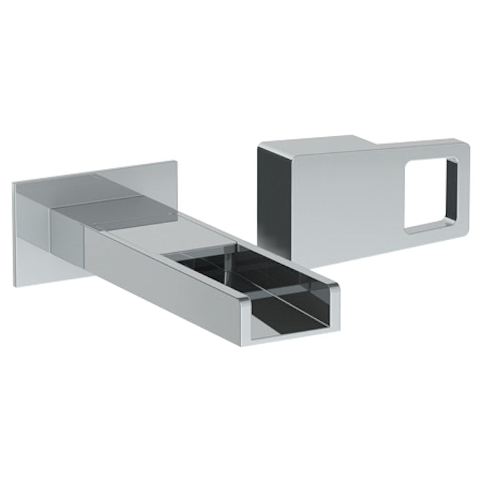 WATERMARK Edge 35 Wall Mounted 2 Hole Waterfall Lavatory Set with 7 1/8" OA Spout 35-1.2WF-ED2 (ON SALE)