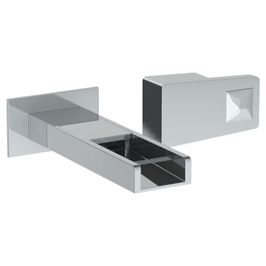 WATERMARK Edge 35 Wall Mounted 2 Hole Waterfall Lavatory Set with 7 1/8" OA Spout 35-1.2WF-ED3 (ON SALE)