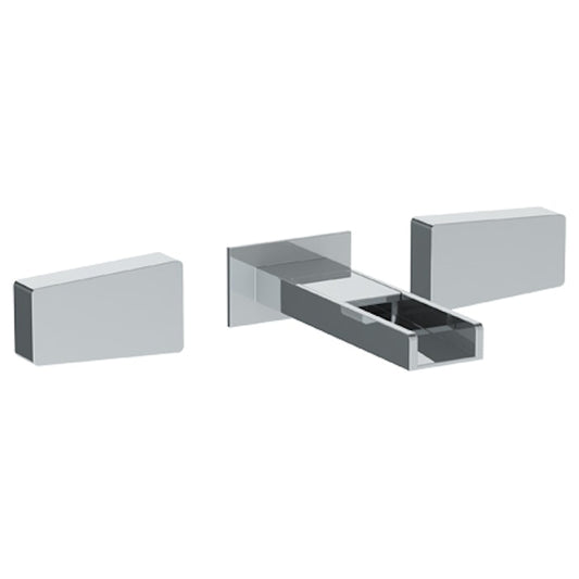 WATERMARK Edge 35 Wall Mounted 3 Hole Waterfall Lavatory Set with 7 1/8" OA Spout 35-2.2WF-ED1 (ON SALE)