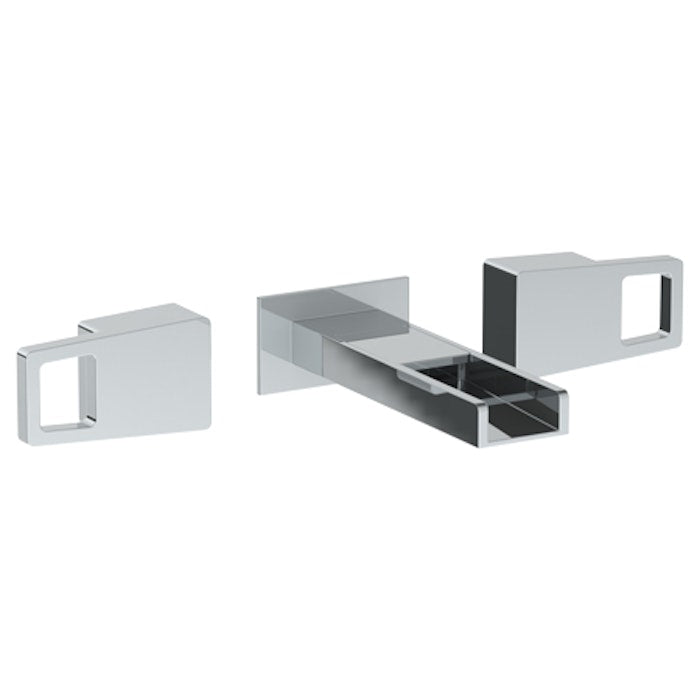 WATERMARK Edge 35 Wall Mounted 3 Hole Waterfall Lavatory Set with 7 1/8" OA Spout 35-2.2WF-ED2 (ON SALE)