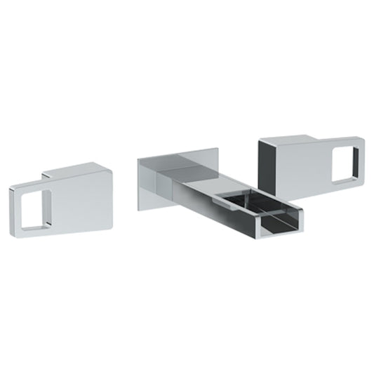 WATERMARK Edge 35 Wall Mounted 3 Hole Waterfall Lavatory Set with 7 1/8" OA Spout 35-2.2WF-ED2 (ON SALE)