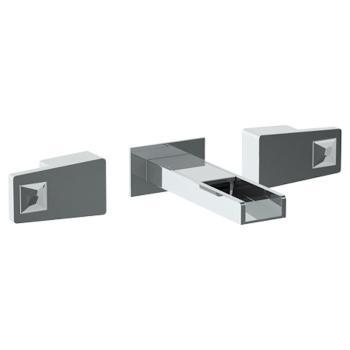 WATERMARK Edge 35 Wall Mounted 3 Hole Waterfall Lavatory Set with 7 1/8" OA Spout 35-2.2WF-ED3 (ON SALE)