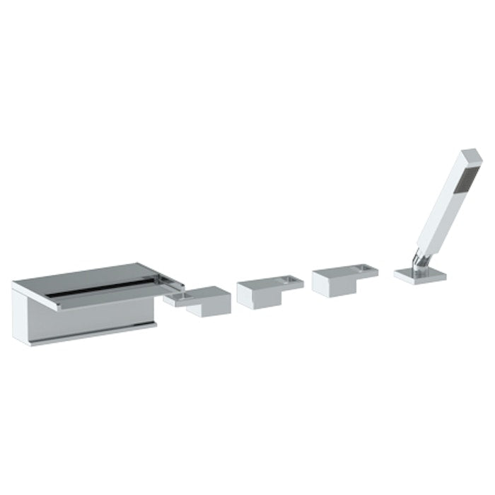 WATERMARK Edge 35 Deck Mounted 5 Hole Bath Set With Waterfall Spout 35-8.1WF-ED2 (ON SALE)