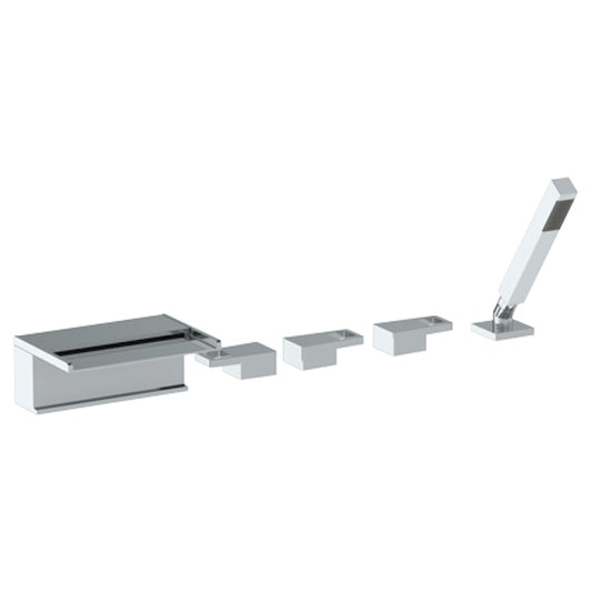 WATERMARK Edge 35 Deck Mounted 5 Hole Bath Set With Waterfall Spout 35-8.1WF-ED2 (ON SALE)