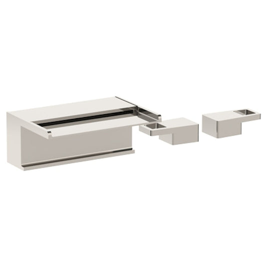 WATERMARK Edge 35 Deck Mounted 3 Hole Bath Set With Waterfall Spout 35-8WF-ED2 (ON SALE)