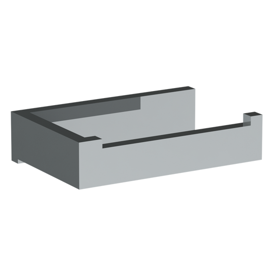 WATERMARK Edge 35 Wall Mounted Paper Holder W/ Rectangular Backplate 35.1-0.4 (ON SALE)