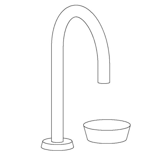 WATERMARK Zen 36 Deck Mounted 2 Hole Gooseneck Lavatory Set 36-1.3-IW (ON SALE)