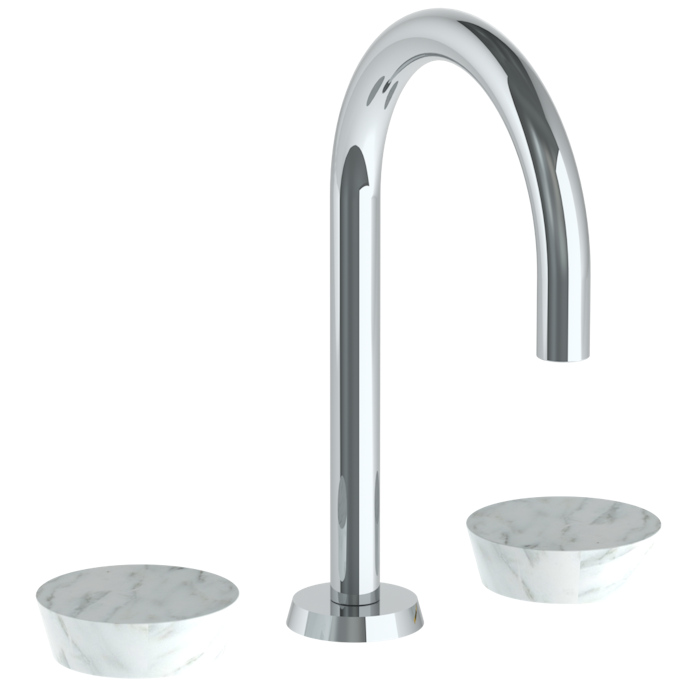 WATERMARK Zen 36 Deck Mounted 3 Hole Gooseneck Lavatory Set 36-2-CM(ON SALE)