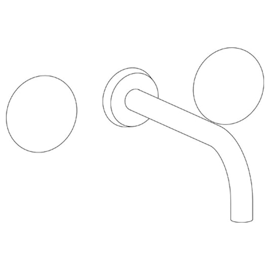 WATERMARK Zen 36 Wall Mounted 3 Hole Lavatory Set with 8 3/4" spout 36-2.2M-HD(ON SALE)