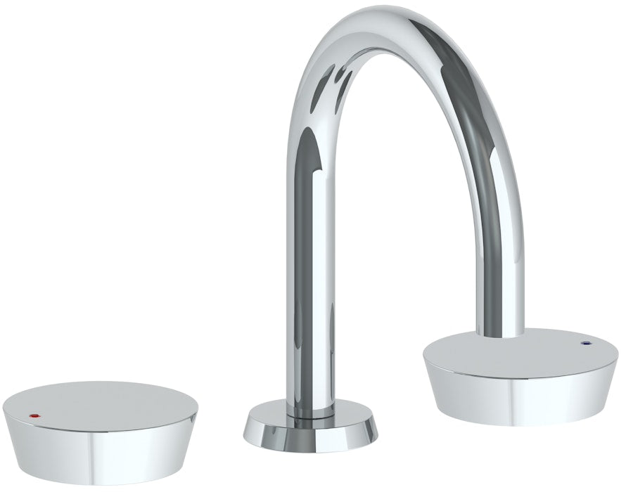 WATERMARK Zen 36 Deck Mounted 3 Hole Gooseneck Lavatory Set with short spout 36-2S-BL1 (ON SALE)