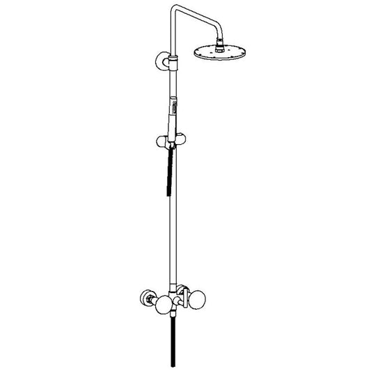 WATERMARK Zen 36 Wall Mounted Exposed Shower with Hand Shower 36-6.1HS-HD (ON SALE)