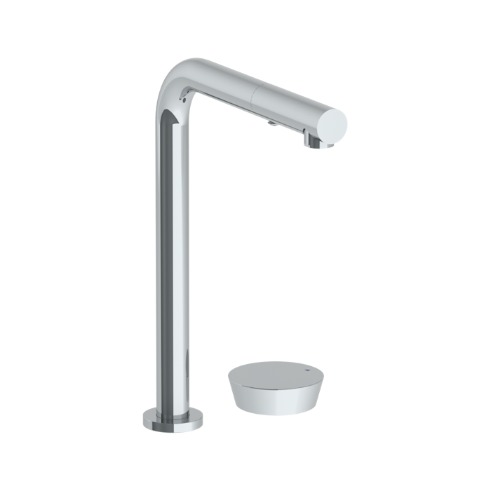 WATERMARK Zen 36 Deck Mounted 2 Hole Square Top Kitchen Faucet with Pull Out Spray 36-7.1.3P1-BL1 (ON SALE)