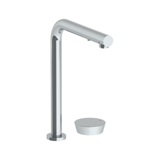 WATERMARK Zen 36 Deck Mounted 2 Hole Square Top Kitchen Faucet with Pull Out Spray 36-7.1.3P1-BL1 (ON SALE)