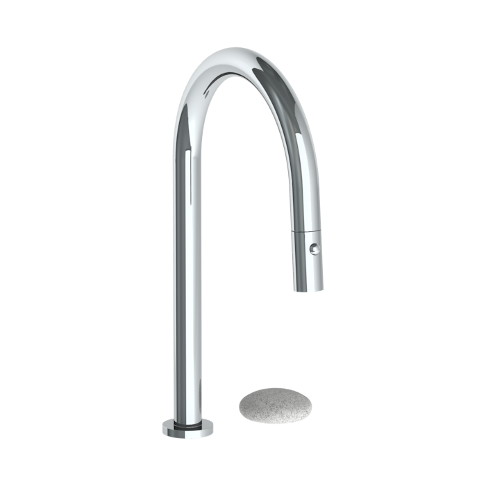 WATERMARK Zen 36 Deck Mounted 2 Hole Gooseneck Kitchen Faucet with Pull Down Spray 36-7.1.3PG2-WM (ON SALE)