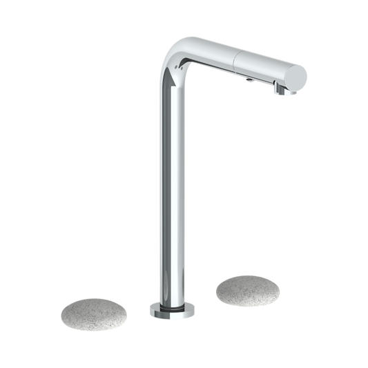 WATERMARK Zen 36 Deck Mounted 3 Hole Square Top Kitchen Faucet with Pull Out Spray 36-7P1-WM (ON SALE)