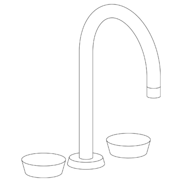 WATERMARK Zen 36 Deck Mounted 3 hole Gooseneck Bath set 36-8-IW (ON SALE)