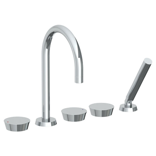 WATERMARK Zen 36 Deck Mounted 5 hole Gooseneck Bath set 36-8.1-BL1 (ON SALE)