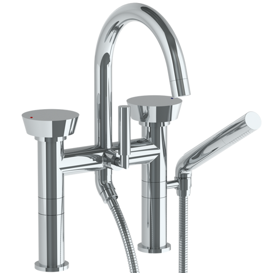 WATERMARK Zen 36 Deck Mounted Exposed Gooseneck Bath Set with Hand Shower 36-8.2-BL1 (ON SALE)