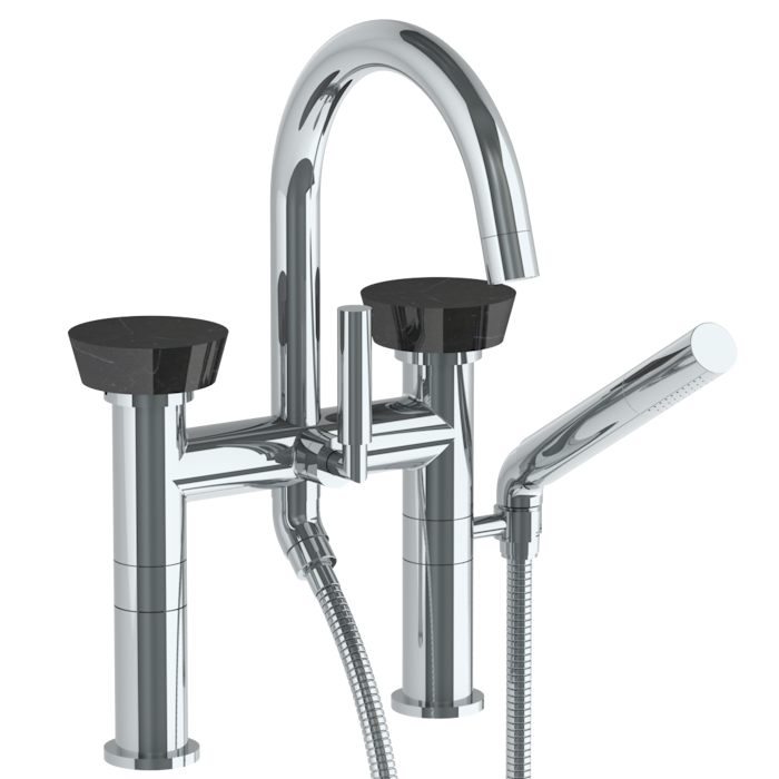 WATERMARK Zen 36 Deck Mounted Exposed Gooseneck Bath Set with Hand Shower 36-8.2-NM (ON SALE)