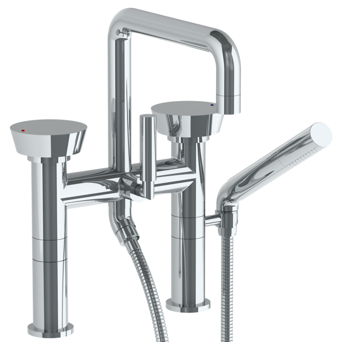 WATERMARK Zen 36 Deck Mounted Square Exposed Bath Set with Hand Shower 36-8.26.2-BL1 (ON SALE)