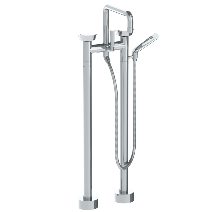 WATERMARK Zen 36 Floor Standing Square Bath set with Slim Hand Shower 36-8.26.3-BL1 (ON SALE)