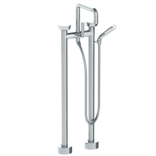 WATERMARK Zen 36 Floor Standing Square Bath set with Slim Hand Shower 36-8.26.3-BL1 (ON SALE)