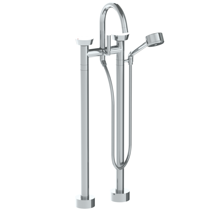WATERMARK Zen 36 Floor Standing Gooseneck Bath Set with Volume Hand Shower 36-8.3V-BL1 (ON SALE)