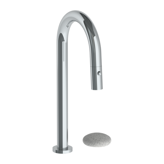 WATERMARK Zen 36 Deck Mounted 2 Hole Gooseneck Prep Faucet with Pull Down Spray 36-9.1.3PG2-WM (ON SALE)