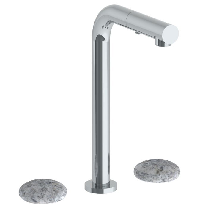 WATERMARK Zen 36 Deck Mounted 3 Hole Square Top Prep Faucet with Pull Out Spray 36-9P3-WM (ON SALE)