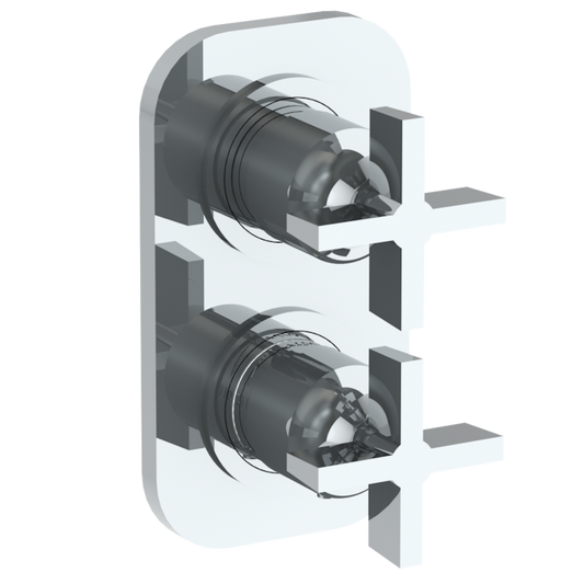 WATERMARK Zen 36 Wall Mounted Mini Thermostatic Shower Trim with built-in control, 3 1/2" 36-T25-BL3 (ON SALE)