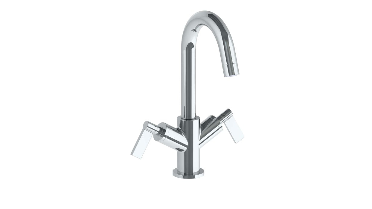WATERMARK Blue 37 Deck Mounted 2 Handle Monoblock Lavatory Mixer 37-1-BL2 (ON SALE)